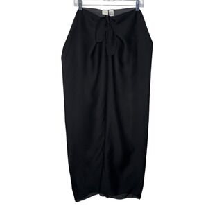 Mesh Tie Front Merona‎ Black Pants Sheer